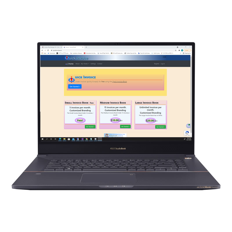 Quick Invoice Book Pro.